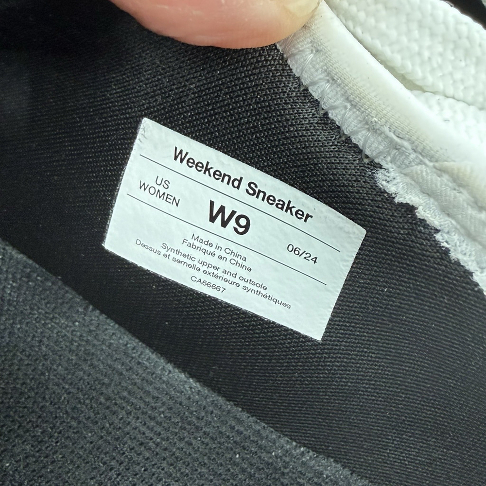 Vessi Womens Weekend Sneaker Size 9 Waterproof White Knit Casual Shoe Athletic - Picture 9 of 9